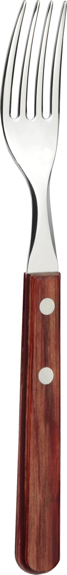 Steak-/Pizzabesteck "Churrasco" Gabel L: 20,5cm mahagoni