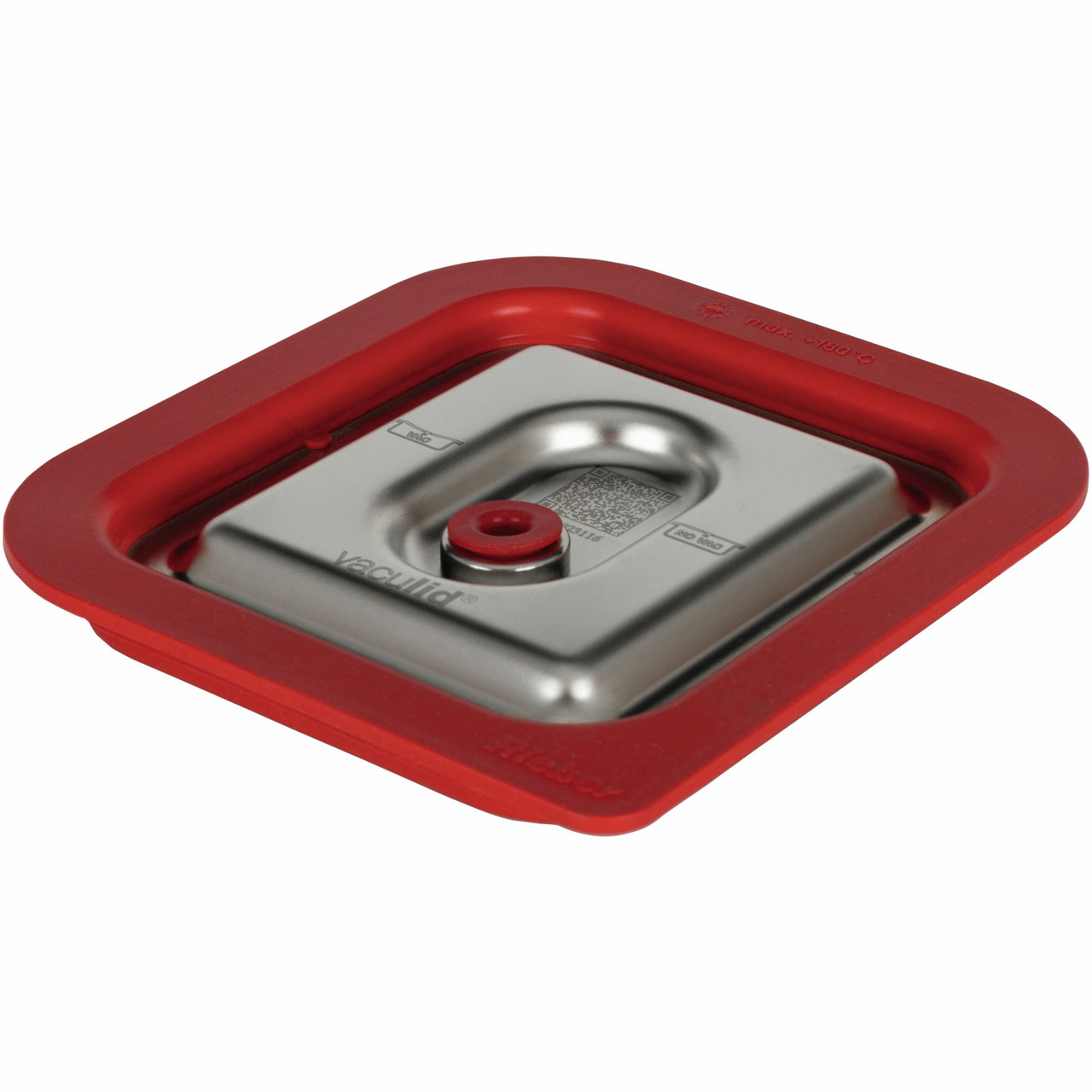 GN-Deckel GN 1/6 vaculid mit roter Silikondichtung