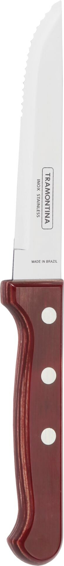 Steak-/Pizzabesteck "Churrasco" Messer L: 23,5cm mahagoni