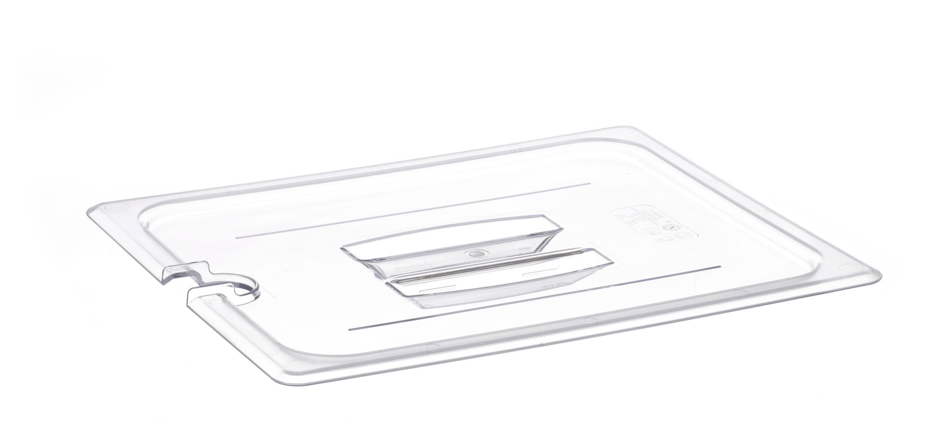 GN-Deckel, GN 1/2, 325 x 265 mm, mit Griff, Polycarbonat transparent