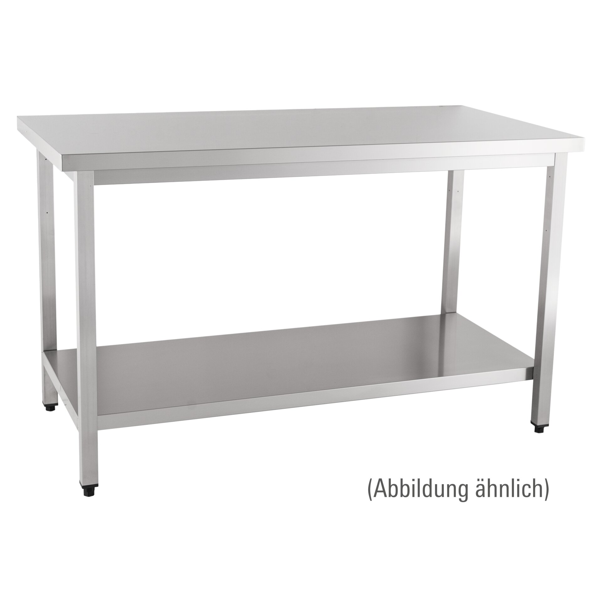 Arbeitstisch zur Selbstmontage mit Boden ohne Aufkantung 1600 x 700 x 850 mm