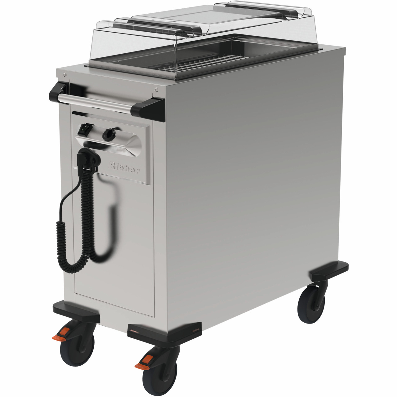 Wechselstapler eckig fahrbar / Umluft beheizt / Stapelhöhe 545/645 mm