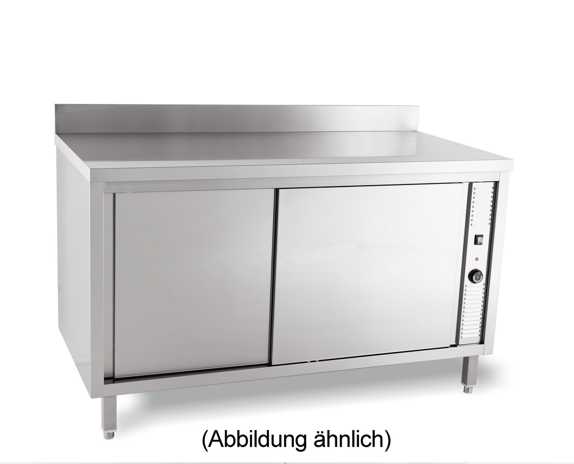 Wärmeschrank mit Flügeltüren mit 50 mm Aufkantung 1200 x 600 x 850 mm