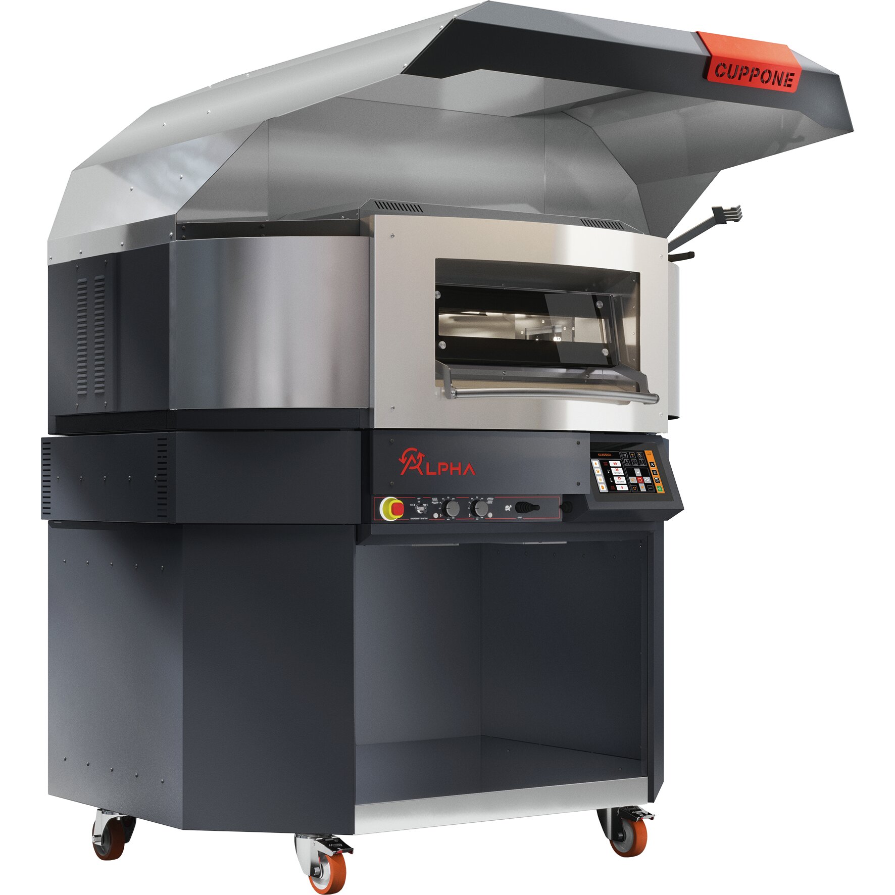 Elektro-Einkammer-Backofen m. drehbarer  Backplatte / Backkammer 1400x1400x120 mm