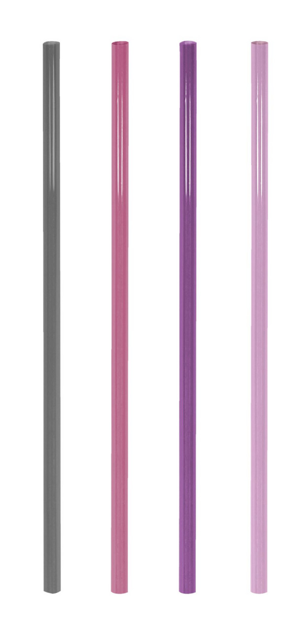 Trinkhalme aus Hartplastik Jumbo "Wild Berry"