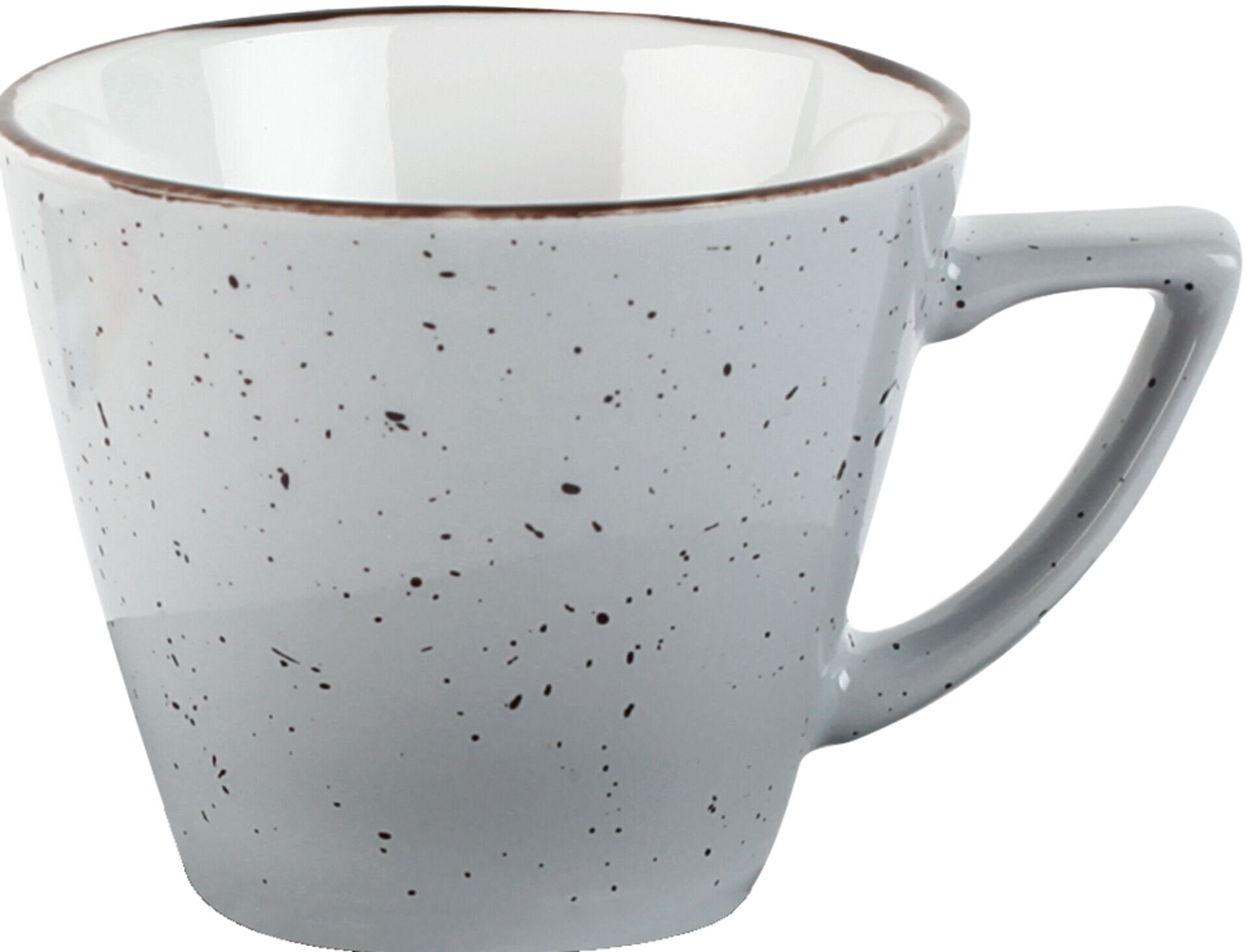 Porzellanserie "Granja" grau Tasse obere Kaffee/Cappuccino