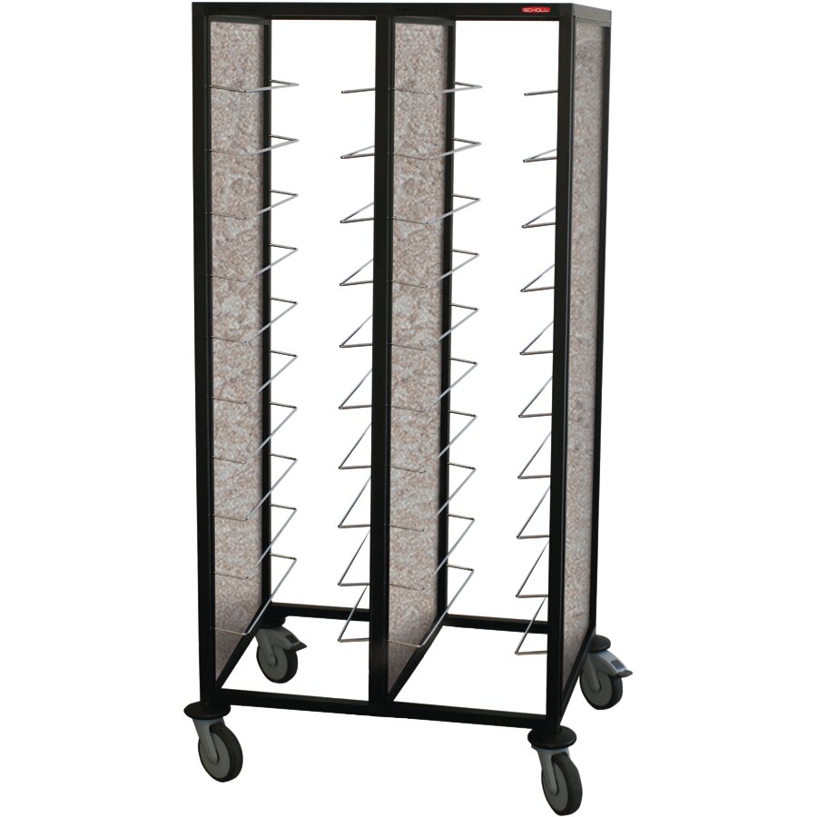 Tablettwagen 18 x GN 1/1 RTW204 schwarz