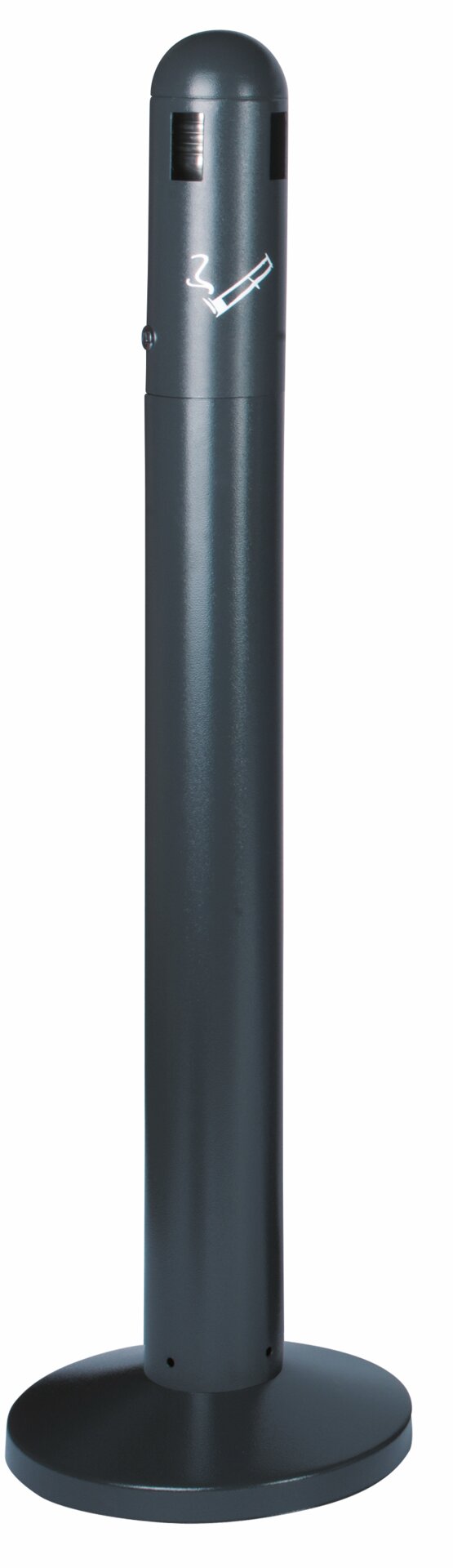 Standascher-Säule 3 l rund dunkelgrau  300 x 300 x 1080 mm