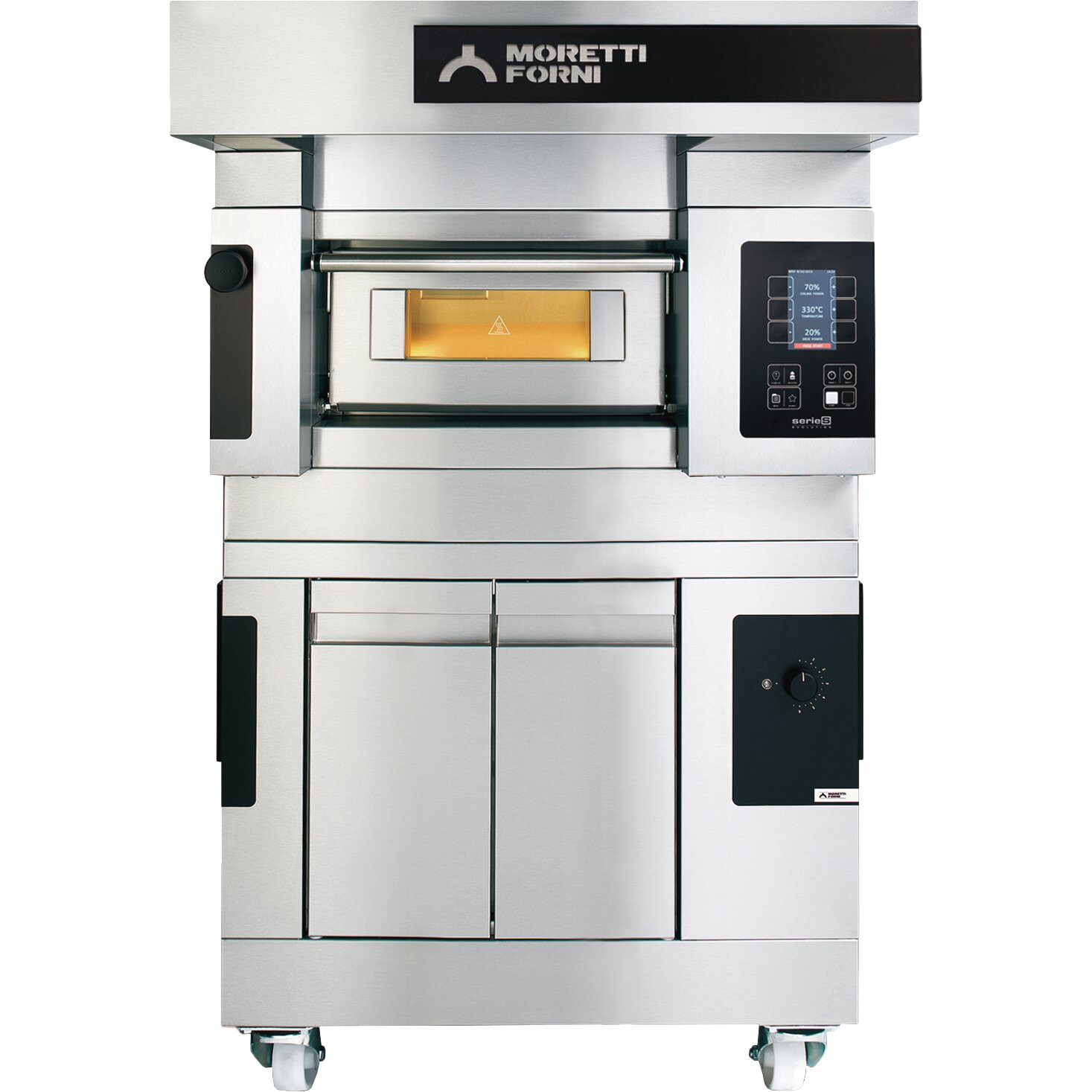 Elektro-Pizzaofen Moretti 1 Backkammer für 2 Pizzen 350 mm