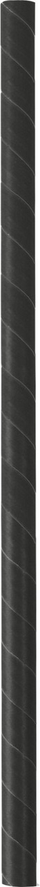 Trinkhalme aus Papier Jumbo, schwarz 25cm