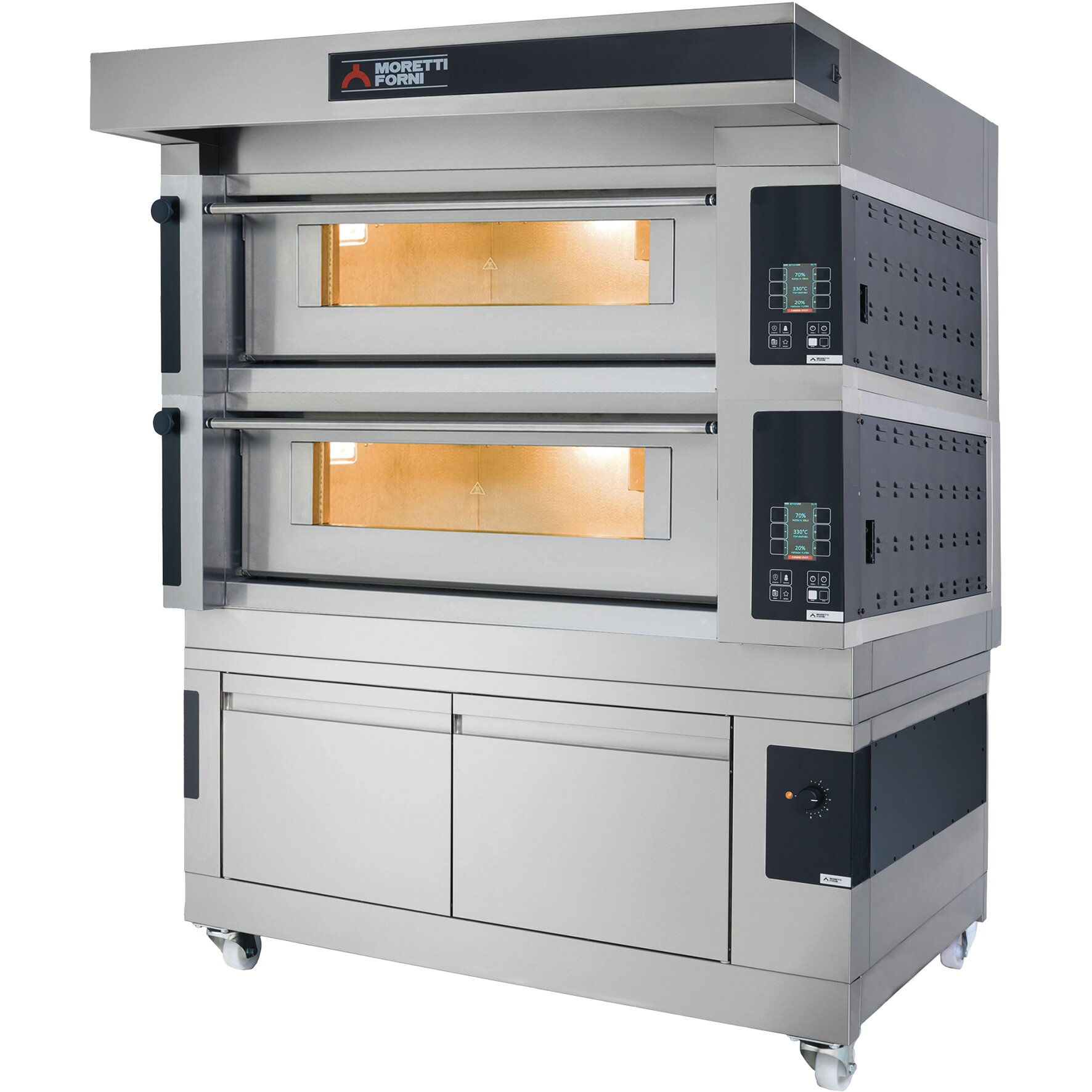 Elektro-Pizzaofen Moretti 1 Backkammer für 12 Pizzen 350 mm
