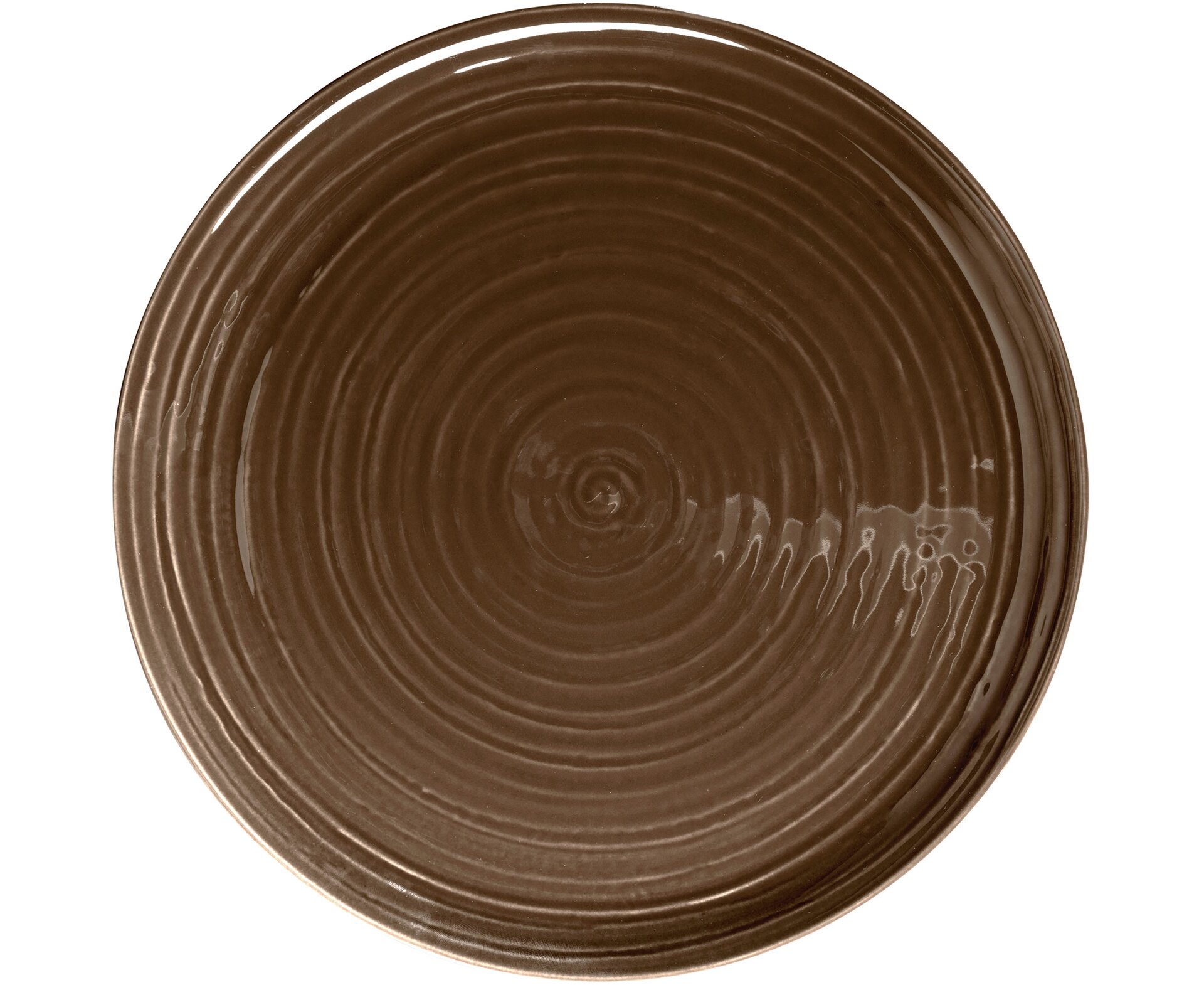 Terra, Speiseteller mit Relief ø 315 mm erdbraun