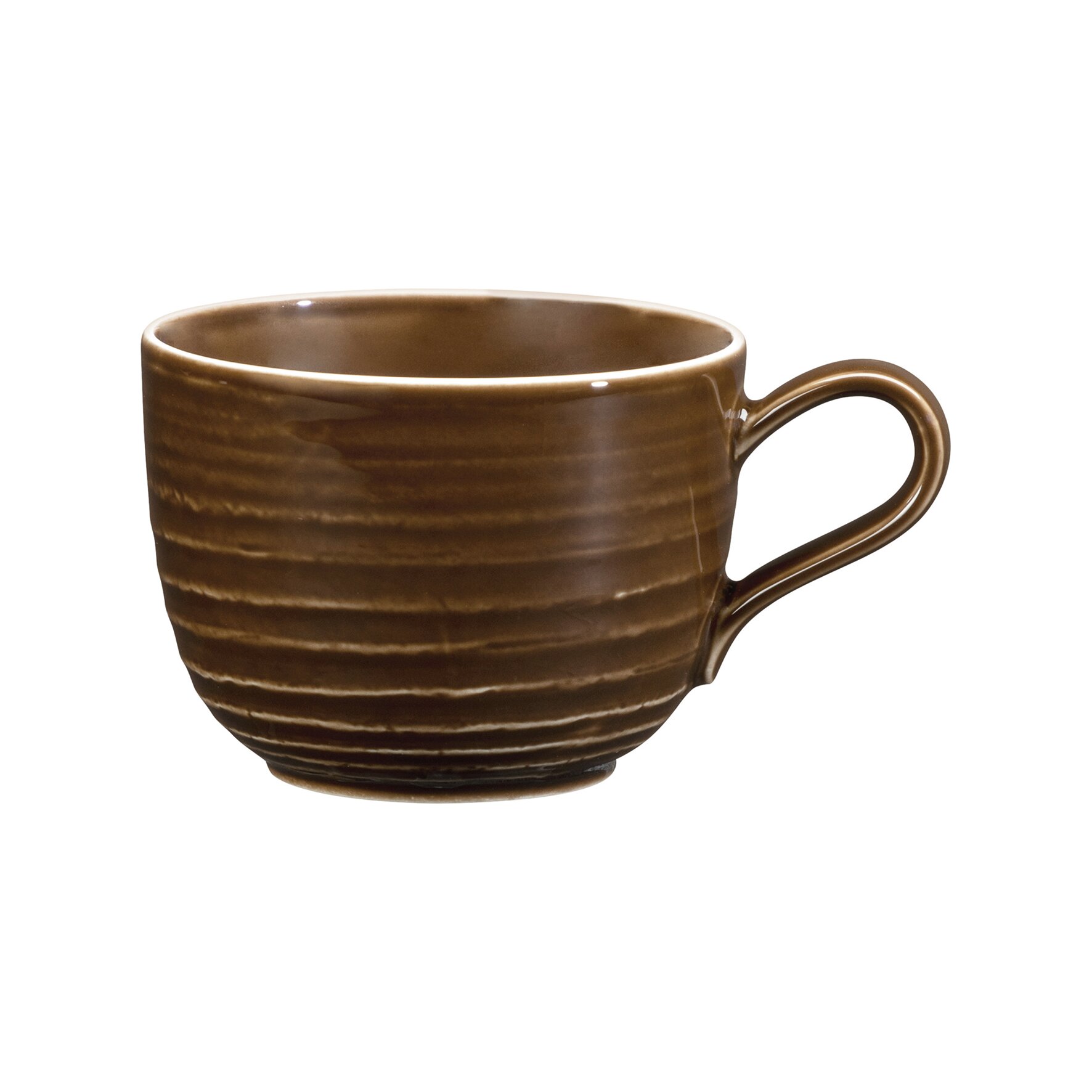 Terra, Kaffeetasse mit Relief ø 118 mm / 0,26 l erdbraun