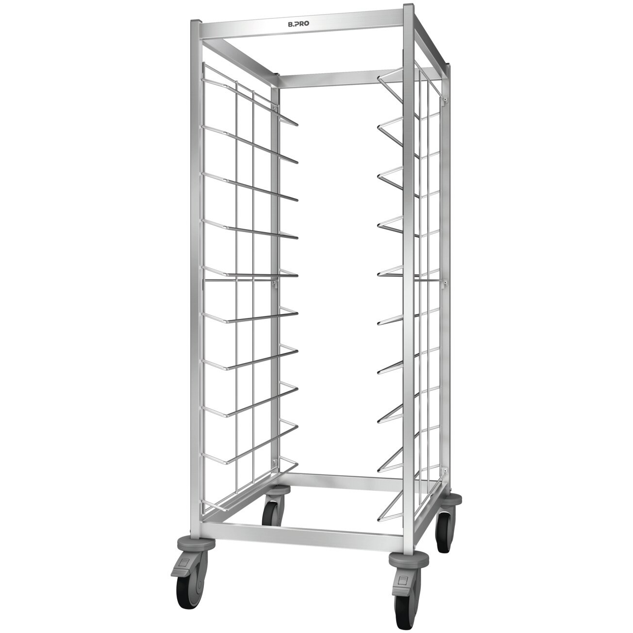 Tablett-Abräumwagen 1-teilig / für 20 GN-Tabletts / mit Kunststoffrollen