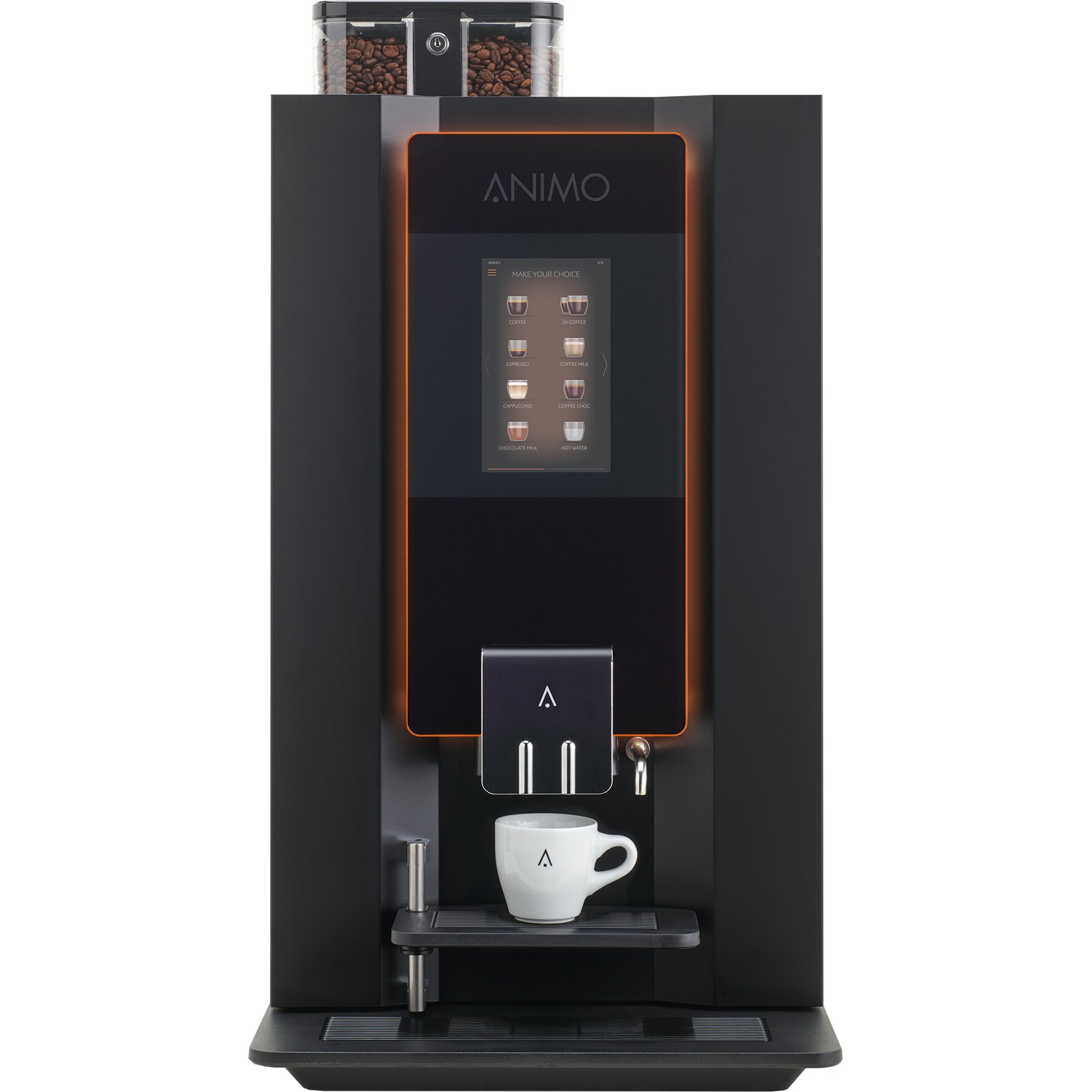 Kaffeevollautomat 2 x 0,90 l / OptiBean X 13 / schwarz