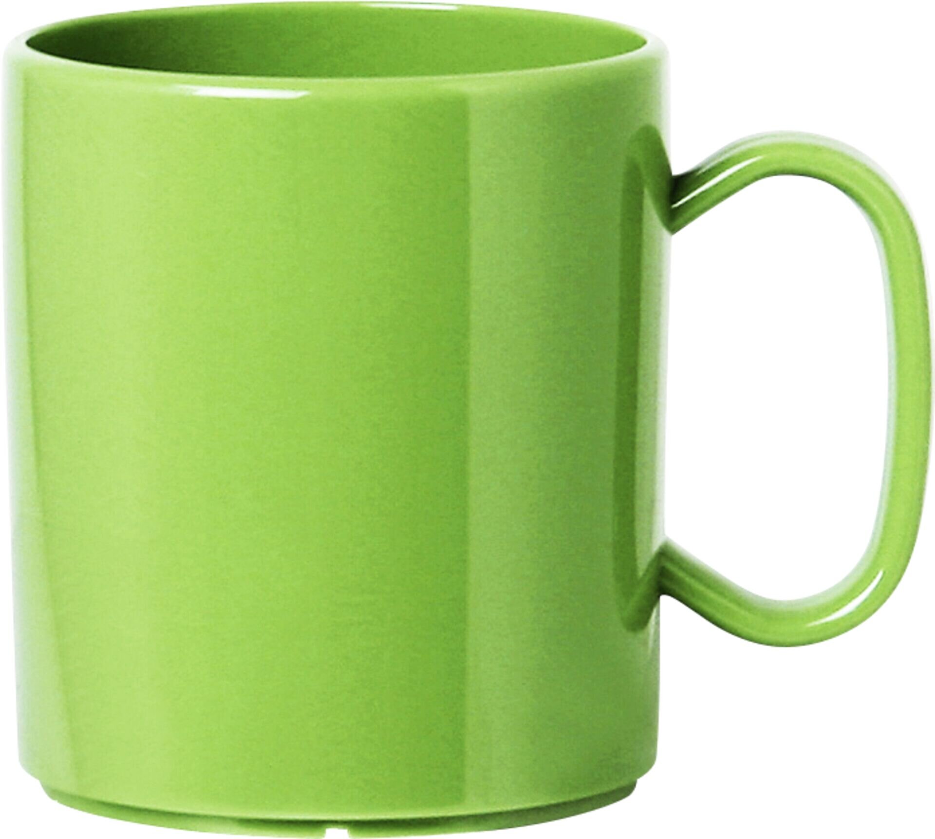 Becher "Colour" mit Henkel grün