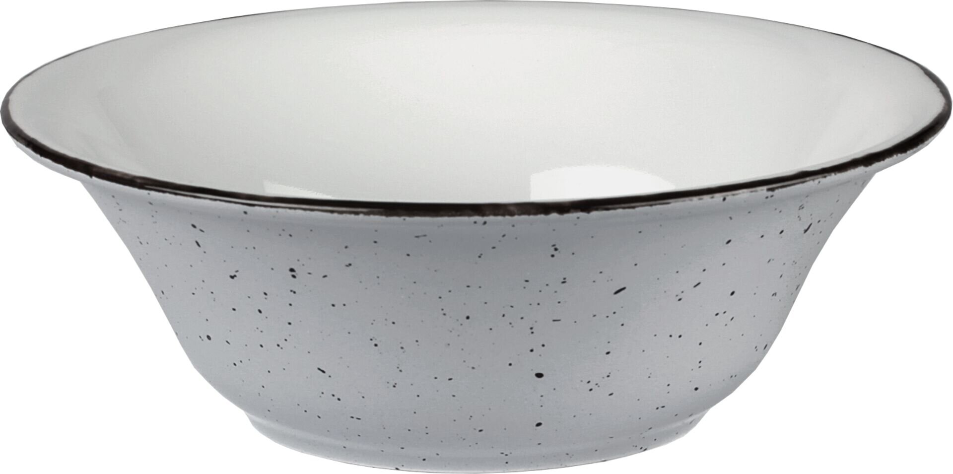 Porzellanserie "Granja" grau Schüssel, 18,5 cm