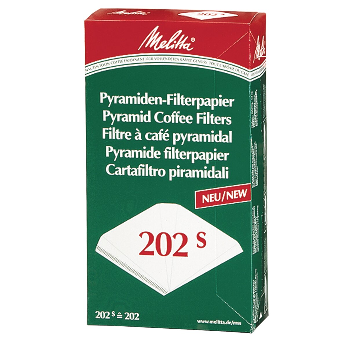 Filterpapier für Kaffeemaschinen Pa SF 202 S, 100 ST