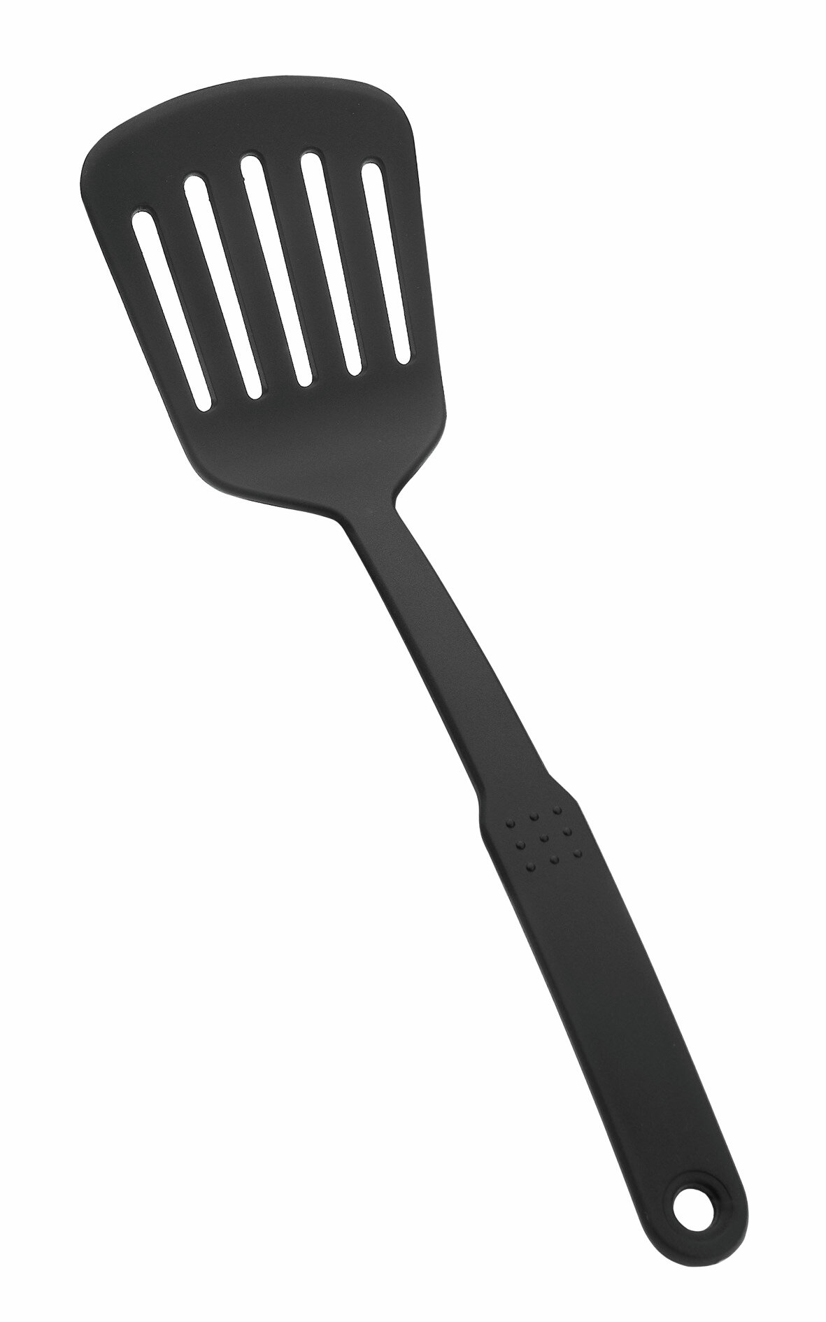 Küchenhelfer schwarz Bratenwender, geschlitzt