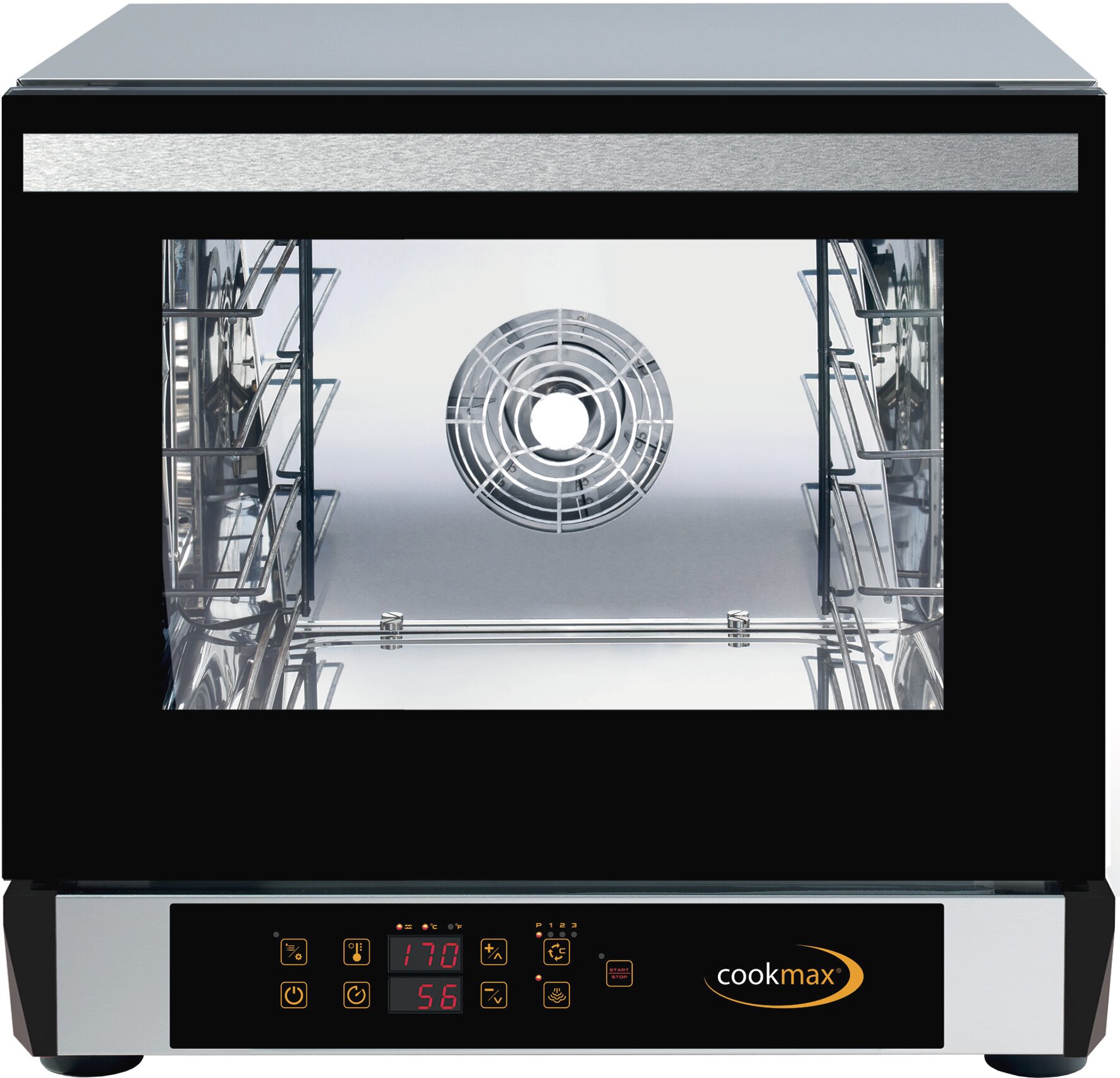 Heißluftofen, 4 x 450 x 340 oder GN 2/3, programmierbar, mit Wendegetriebe